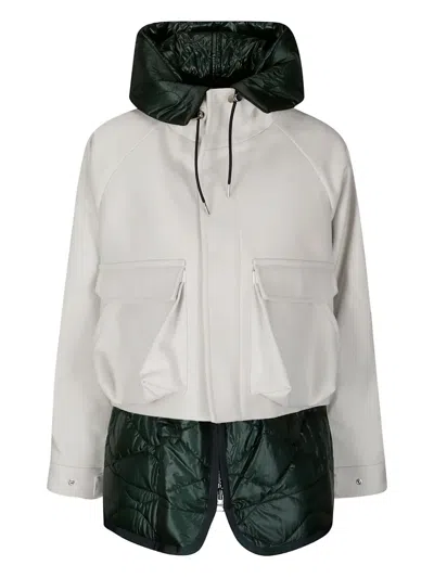 SACAI MELTON ZIP-UP JACKET