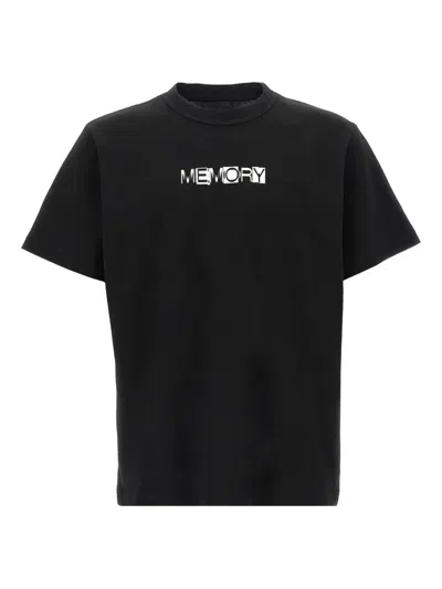Sacai Memory-print Black T-shirt
