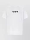 Sacai Memory Printed Cotton Crew Neck Short Sleeve T-shirt In White