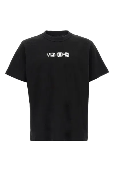 Sacai 'memory' T-shirt In Black