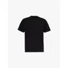 Sacai Black Cotton Jersey T-shirt In Black