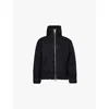 Sacai Mens Black Stripe Regular-fit Padded Wool Jacket In Black