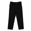 Sacai Men's Black Wool Tailored Cropped Trousers In Black