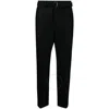 Sacai Men's Black Wool Tailored Cropped Trousers In Black