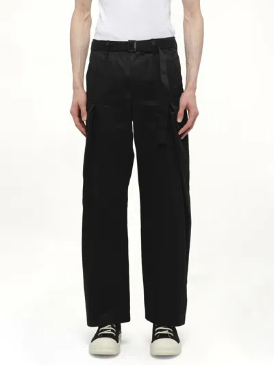 Sacai Men's Cotton Chino Pants In Black