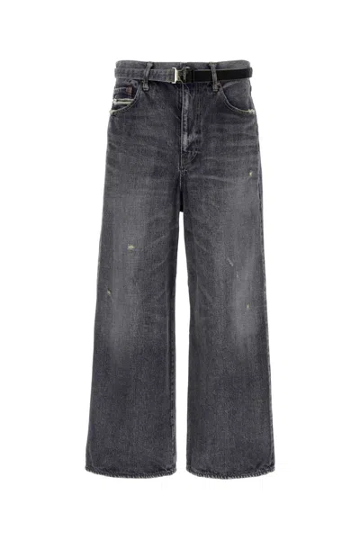 Sacai Beyondexx Denim Pants In Brown