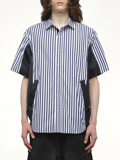 SACAI MEN'S COTTON POPLIN SHIRT