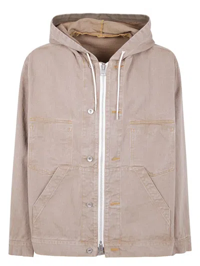 SACAI MEN'S DENIM HOODIE
