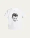 Sacai James Dean Graphic Logo T-shirt In White