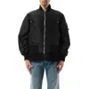 Sacai Zip-up Bomber Jacket In Black