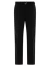 Sacai Men's Pinstriped Trousers In Black