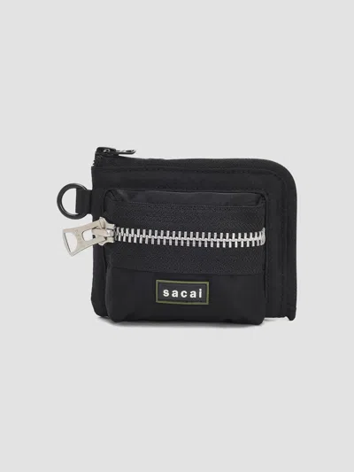Sacai Men's Pocket Fragment Case In Black