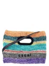 Sacai Men's Raffia Mini Bag | 25ps14901 Color 926 In Multicolor