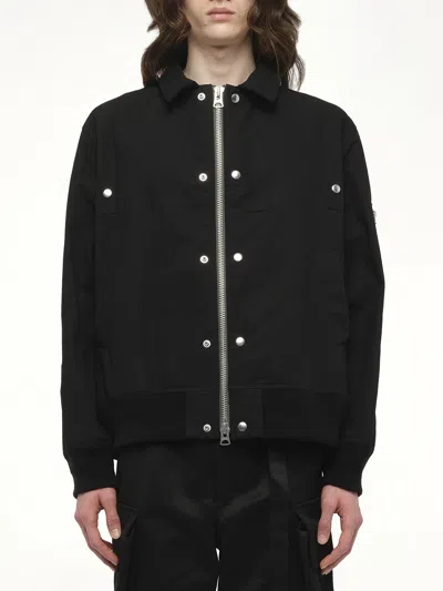 Sacai Men's Rip Stop Blouson Bomber Jacket In Black