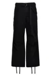 Sacai Rip Stop Cargo Pants In Black
