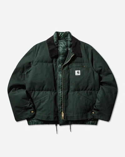 Sacai Men S Carhartt Wip Duck Puffer Jacket In Green