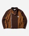 Sacai Men S Carhartt Wip Washed Duck X Wool Knit Blouson In Multi