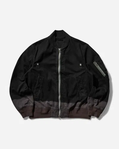 Sacai Men S Garment Dye Bomber Jacket In Black