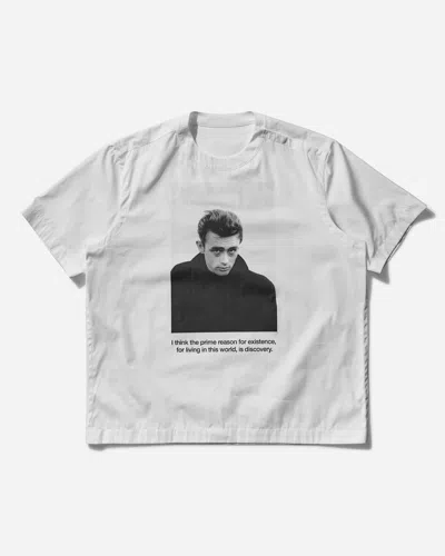 Sacai Men S James Dean Cotton Poplin T-shirt Off In White