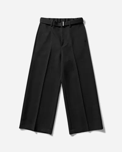 Sacai Men S Matelasse Twill Pants In Black
