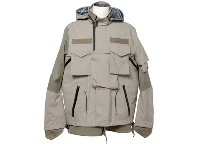 Pre-owned Sacai Men's  X Acronym Field Jacket In Khaki