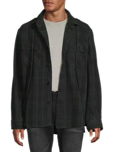 Sacai Panelled Shirt In Black
