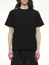 Sacai Black Cotton Jersey T-shirt