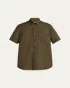 Sacai Khaki Ripstop Shirt In Khaki