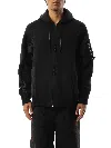 Sacai Panelled Drawstring Hoodie In Black