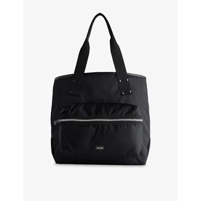 Sacai Mens Black Pocket Large Woven Tote Bag
