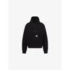 Sacai X Carhartt Wip Logo Patch Hooded Sweatshirt In Black