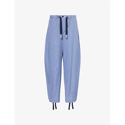 Sacai Trousers In Blue