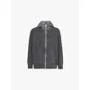 Sacai Mens  Garment Dye Cotton-jersey Hoodie In Black