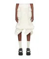 Sacai Mesh Design Half-length Skirt In White