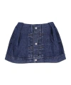Sacai Mid-rise Denim Skort In Blue