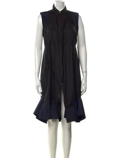 Pre-owned Sacai Midi Length Dress In Multi