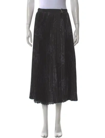 Pre-owned Sacai Midi Length Skirt In Black