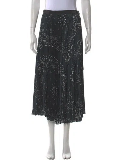 Pre-owned Sacai Midi Length Skirt In Black