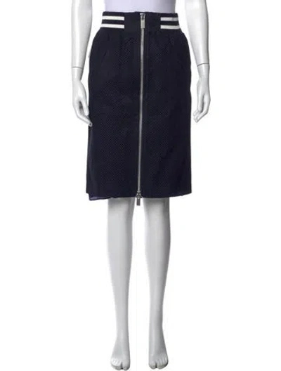 Pre-owned Sacai Midi Length Skirt In Black