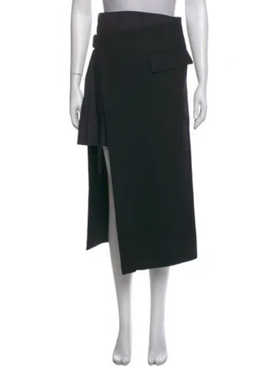 Pre-owned Sacai Midi Length Skirt In Blue