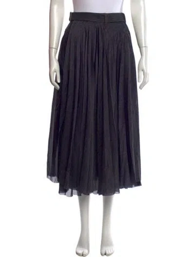 Pre-owned Sacai Midi Length Skirt In Blue