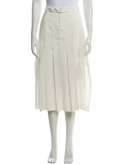 Pre-owned Sacai Midi Length Skirt In Neutrals