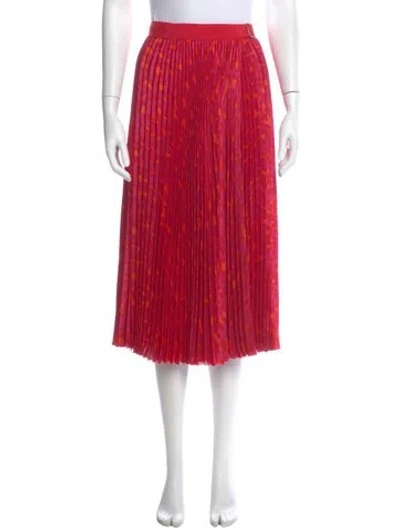 Pre-owned Sacai Midi Length Skirt In Red