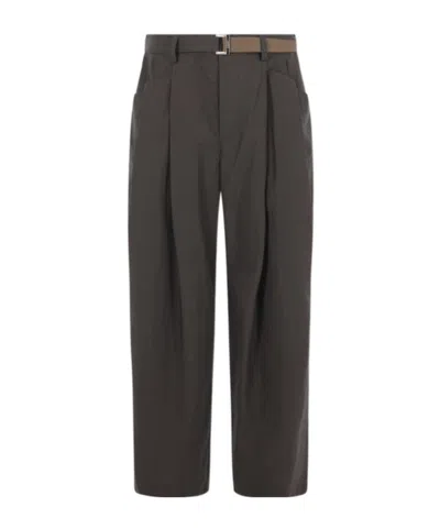 Sacai Mid-rise Casual Trousers In Multi