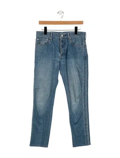 Pre-owned Sacai Mid-rise Skinny Leg Jeans In Blue