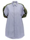 Sacai Lapel Short-sleeved Dress
