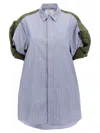 Sacai Lapel Short-sleeved Dress