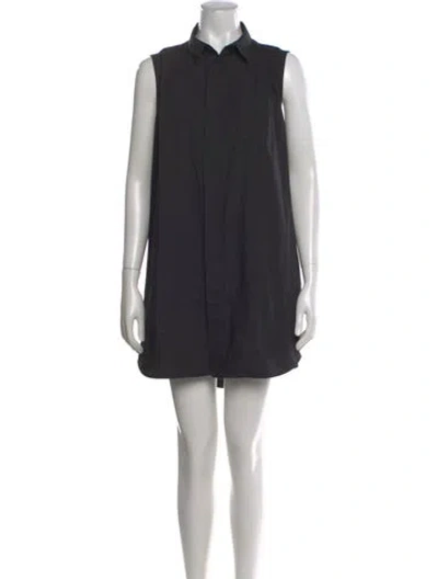 Pre-owned Sacai Mini Dress In Black