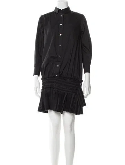 Pre-owned Sacai Mini Dress In Black