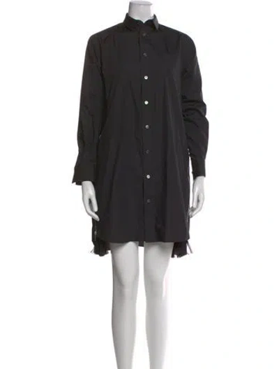 Pre-owned Sacai Mini Dress In Black